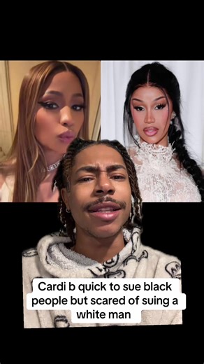 Cardi b quick to jump in Nicki Minaj business & sue BLACK people but afraid of the White politician 🤌🏾🤣🦄 #nickiminaj #barbz #cardib #alexbruesewitz