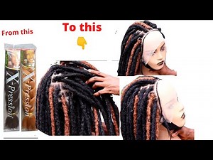 DIY! How to make faux dread locs wig using xpression