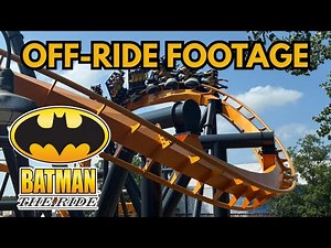 Batman the Ride Off-Ride Footage | Six Flags Great Adventure B&M Inverted Coaster