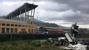 Cars plunge as highway bridge collapses in Italy; 26 killed