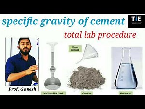 Specific Gravity Of Cement | Determine specific gravity in lab | Cement test | Concrete lab test.