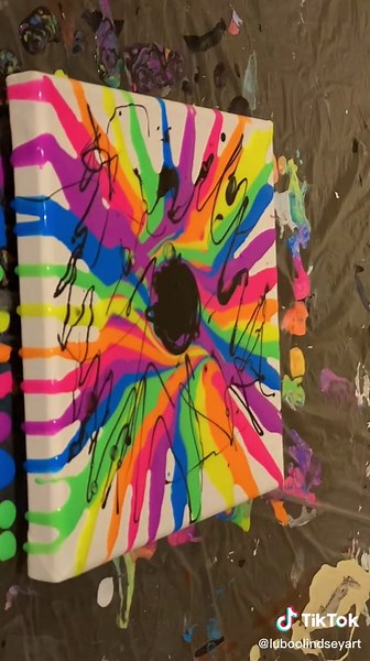 Neon 3 #ByeByeSundayBlues #ImoniCarly #WomenOwnedBusiness #arttribe #arttok #neon #neonart #acrylicpouring #pourart #fluidart