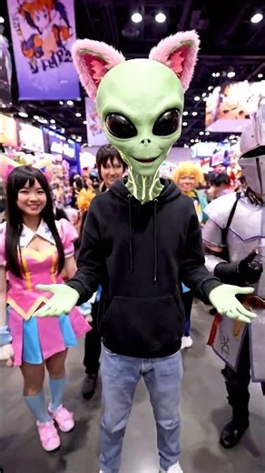 👽 “Alien Joins an Anime Convention in Tokyo”