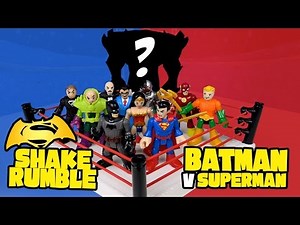 Batman v Superman Shake Rumble with Mystery Villain! by KidCity