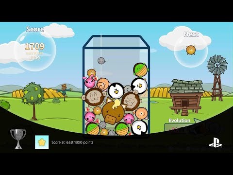 Animals Drop ~ Score at least 1800 points Trophy