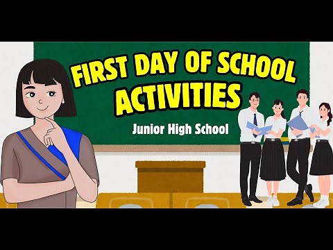 First Day of School Activities for Junior High School