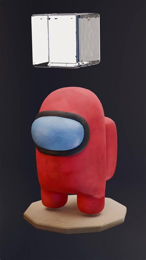 Among us fluid simulation. #amongus #blender3d #asmr