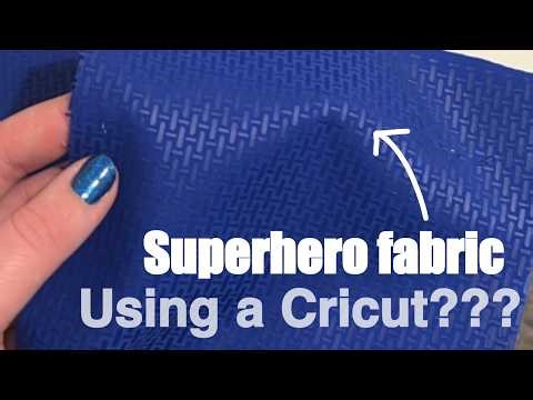 DIY Superhero Fabric with Cricut!