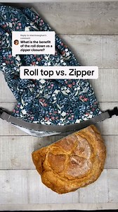 177K views · 1.3K reactions | Zipper tops trap air, which makes bread go stale faster. With a roll top, you can squeeze out the air and seal it tight, keeping your bread fresher for longer! #breadbag #sourdough #sustainableliving #lowwaste | Three Huggers | Facebook