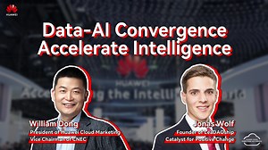 Advancements in data and AI integration are unlocking intelligence and empowering innovation. Director of Huawei Cloud Marketing, William Dong, shared how AI is transforming manufacturing, robotics and logistics with LeaDAOship Founder Jonas Wolf at MWC Barcelona 2025. See how #HuaweiCloud and AI-Native technologies are revolutionizing industry for the AI-powered era. https://bit.ly/3Xsi0qf #Huawei #LeadingAINative #MWC25 | Huawei