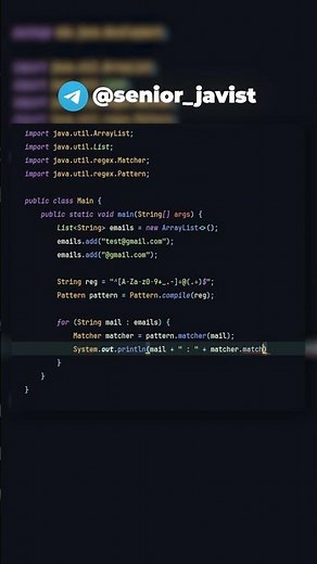 ПРОВЕРКА АДРЕСА ЭЛЕКТРОННОЙ ПОЧТЫ В JAVA #java #shorts #coding #email