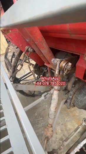 Rice planting machine behind tractor