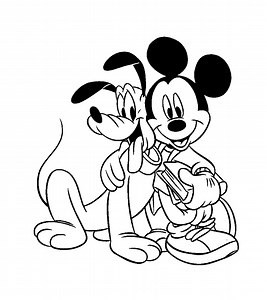 Mickey And His Friends Coloring Page