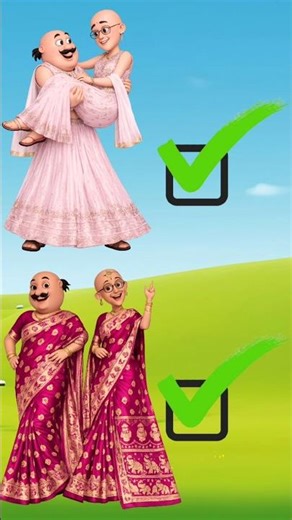 Motu Patlu Bride And Groom VFX Cartoon #trending #cartoon #foryou #shorts #motupatlu