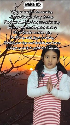 Wake Up Early | Morning Poem for Kids | Kids English Rhyme 🌞#wakeupearly