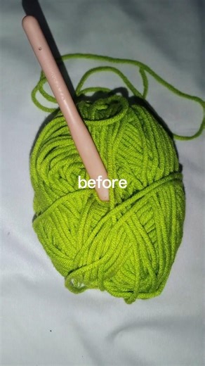 Before-After Merajut #crochet #merajut #shorts