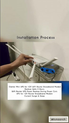 Oakter Mini UPS for 12V WiFi Router Broadband Modem | Unboxing Mini UPS | Amazon Unboxing | Best UPS