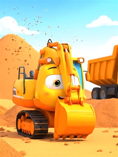 Dig Dig Dig! 🚜 Construction Song for Kids #Shorts Watch the big Yellow Trucks work! 🚜💨 Can you help the Excavator dig the hole? Sing along to the Construction Song and learn about Digging and Dumping! 🎵 Lyrics:This is the Excavator, big and strong! This is the way we DIG the dirt, Scoop it up, Scoop it up! Tags:#constructionsong #trucksforkids #excavator #dumptruck #learnvehicles #cocomelon #toddlerlearning #3danimation #satisfyingvideo #nurseryrhymes #kidssongs #shorts #yellowtruck