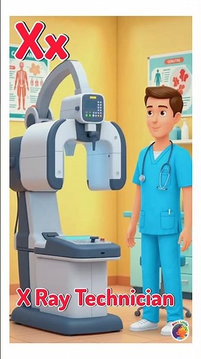 X is for X ray technician || occupation alphabet song #staylittlechannel #kidslearning