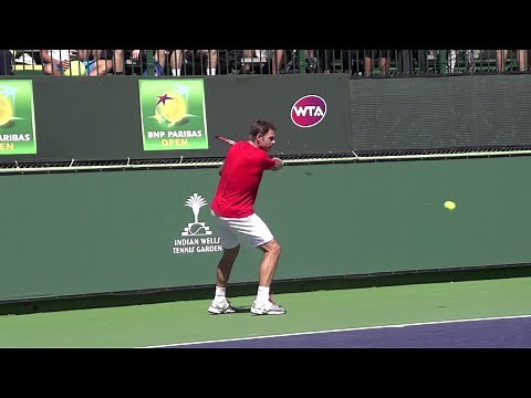 Stan Wawrinka Backhand Slice Slow Motion - Tennis Backhand Slice Technique