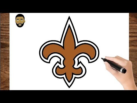 How To Draw New orleans saints logo - Step by step