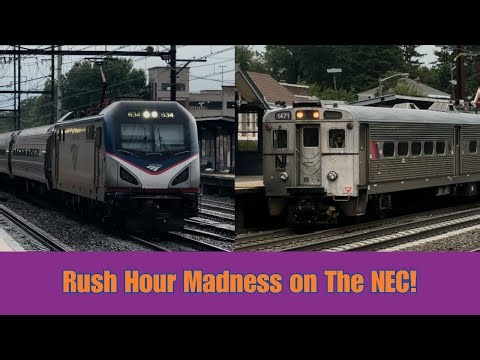 NJ NEC Railfanning at Metuchen Station!