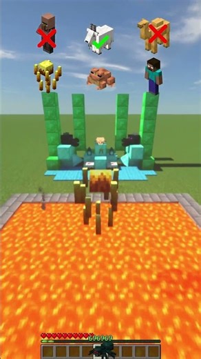 💀🐑 Minecraft Mob Jumping Olympics 🏅🤣 #cyborg