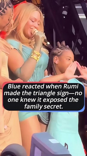 Rumi's Triangle Gesture Reveals Beyoncé's Family Secret