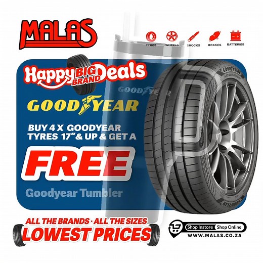 🎉 The Malas Happy Deals are ON! 🎉 Get ready for unbeatable tyre savings across all the top brands, all the sizes, and all the deals only at Malas. Whether you’re shopping for passenger, SUV, 4x4 or high-performance tyres, we’ve got the lowest prices guaranteed. Don’t miss out on limited-time offers, combo deals, and in-store specials designed to keep you rolling for less. | Malas Tyres & Wheels
