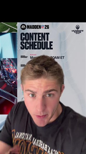 This Week's Madden 26 Content Schedule
