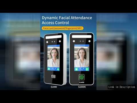 AI Biometric Fingerprint & Face Recognition Terminal 4.3in Turnstile Card Reader for Time Attendance