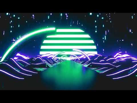 [4K] Moving Road Neon Sunset Loop - Futuristic Visuals