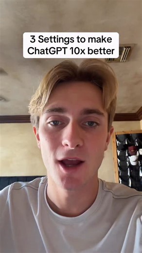 Maverick Maltin | AI & ChatGPT on Instagram: "Turn on these 3 settings inside of ChatGPT to make it 10x more powerful #chatgpt #ai #chatgptprompts #chatgpthack #chatgpttips @ChatGPT"