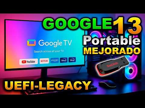 GOOGLETV 13 PORTABLE (New Improved UEFI Version - LEGACY)