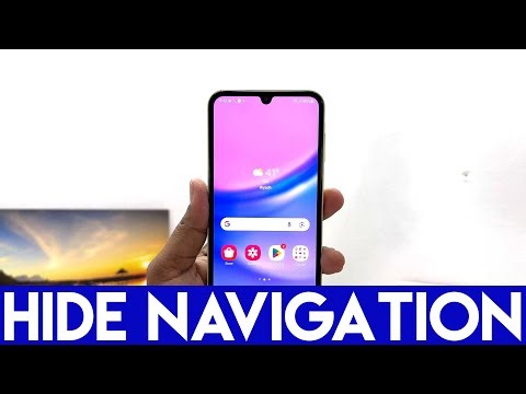 How to hide navigation gestures in Samsung A15