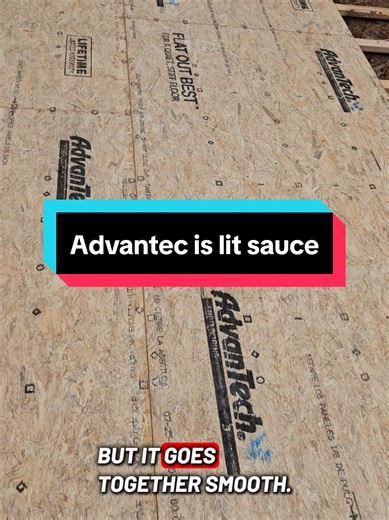I've been using cdx on my subfloor for so long that it makes me nervous to try something new. Hopefully John Denver didnt design this stuff. #carpenter #construction #framing #building #floor @Freeman Home Improvements