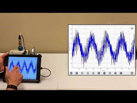 Motionics iPad Vibration Analysis Kit Demo with VibraTestPro App