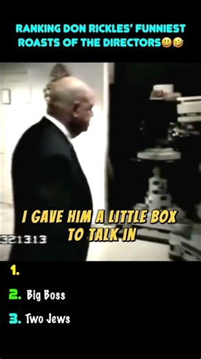 Ranking Funniest Don Rickles' Roasts of Hollywood Directors 😂🔥 #funny #roast #prank