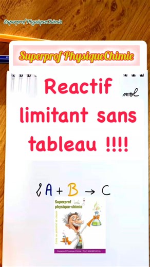 Comment savoir quel est le réactif limitant ? #Bac_scientifiques #chimie | Superprof PhysiqueChimie