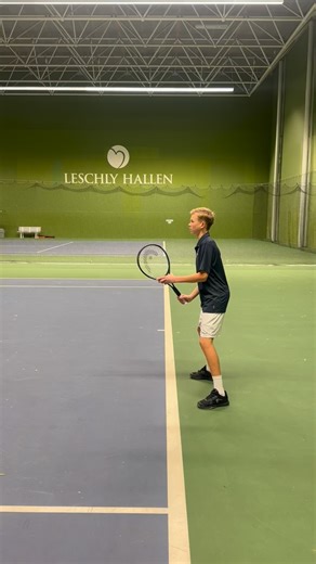 One handed backhand exercise with focus on technical fundamentals - body shoulder turn with the use of the non dominant arm holding the racket on the takeback - correct technique and body posture before and after the contact with the ball. @leschlytennis . . #tennis #life #practice #exercise #backhand #technique #posture #boy #player #coach #learning #tips #creative #inspiration | Jose Pedro Silva