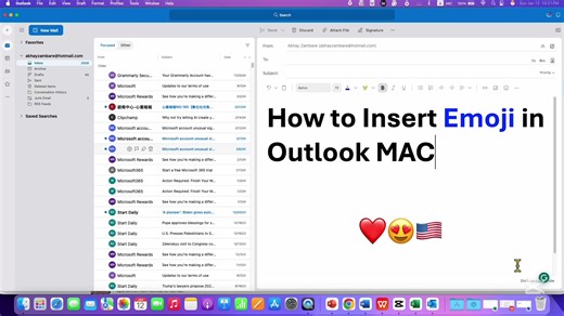 How to Insert Emoji in Outlook for Mac