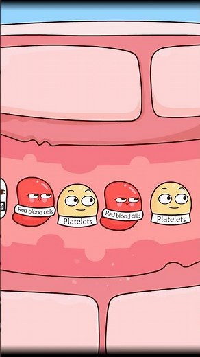 How does a blood scab form?#shorts