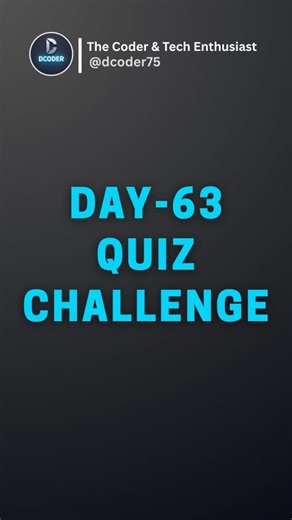 The Coder & Tech Enthusiast 🚀 on Instagram: "Comment Correct Output and Follow for more Quizzes 🚀"