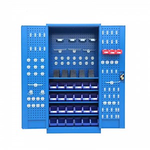 [Hot Item] Metal Garage Storage Tool Cabinets Heavy Duty Tool Chest Storage System Iron Workbench Steel Tool Trolley for Workshop