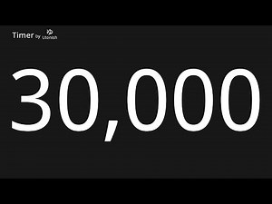 30000 Second Countup Timer
