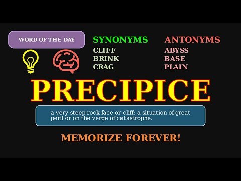 On the Precipice: A Word for the Edge of Danger 🏔️🤔