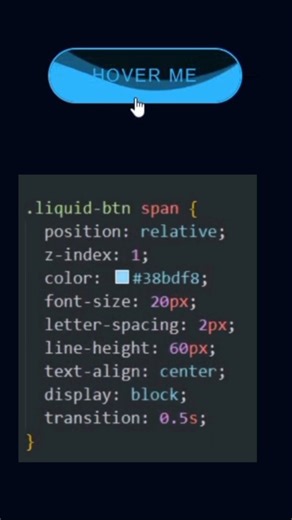 CSS Liquid Fill Button Hover | Liquid Hover Effect Button Using HTML and CSS (360p)