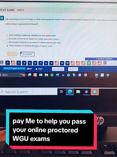 Aide en ligne pour réussir vos examens proctored WGU
