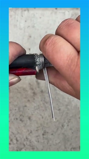 Using steel wool wrapped around wires to improve contact when joining cables together.