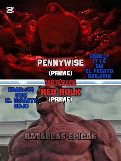 red hulk vs pennywise